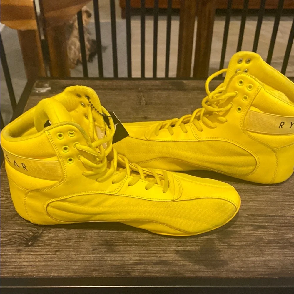COPY - Ryderwear Men's Yellow High-Top Sneakers - Picture 5 of 7